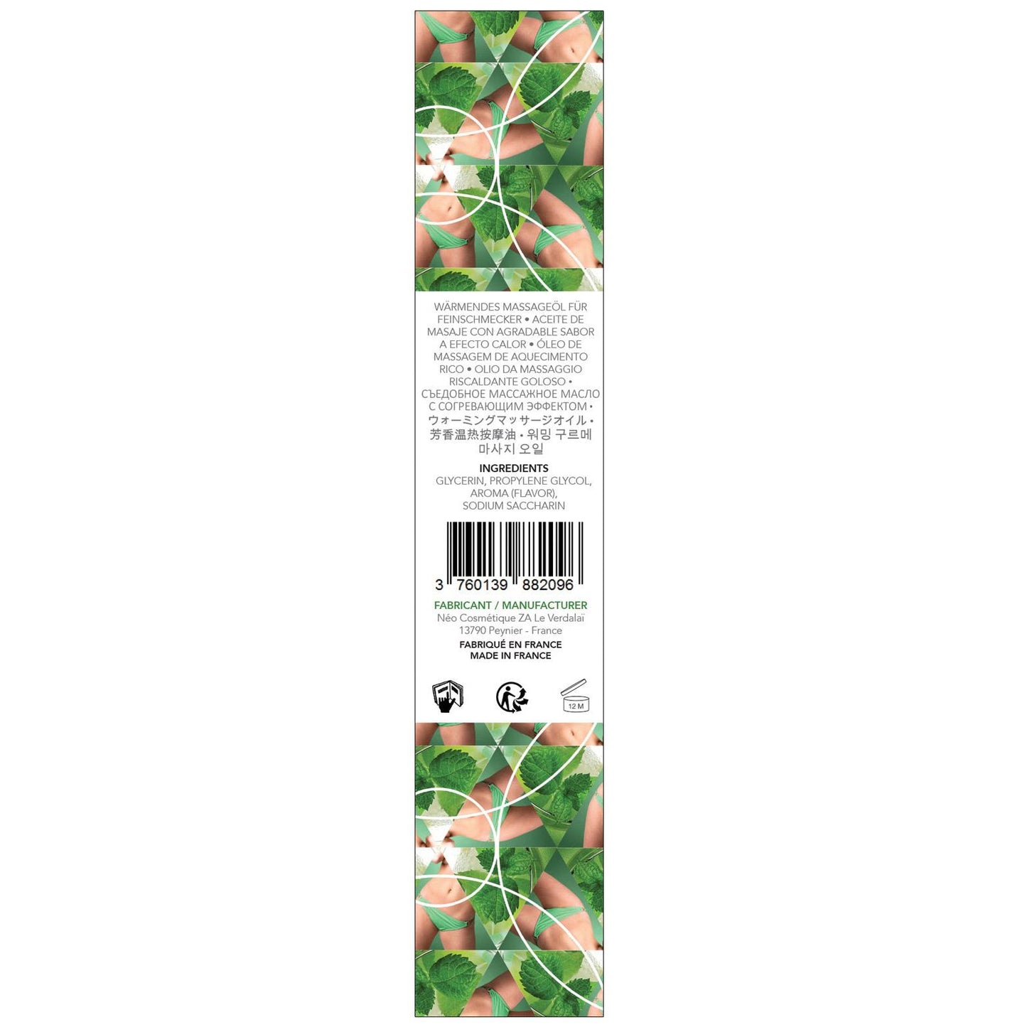 EXSENS of Paris Warming Massage Oil - Mint Mojito