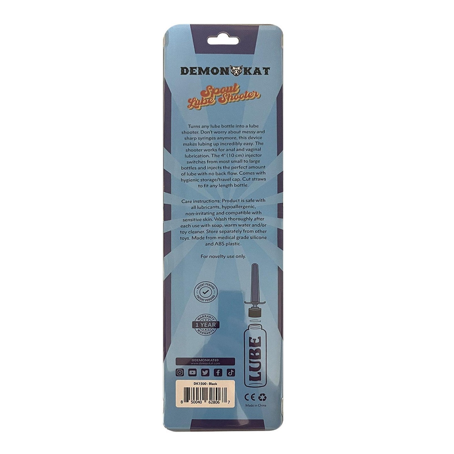 Demon Kat Spout Silicone Lube Shooter