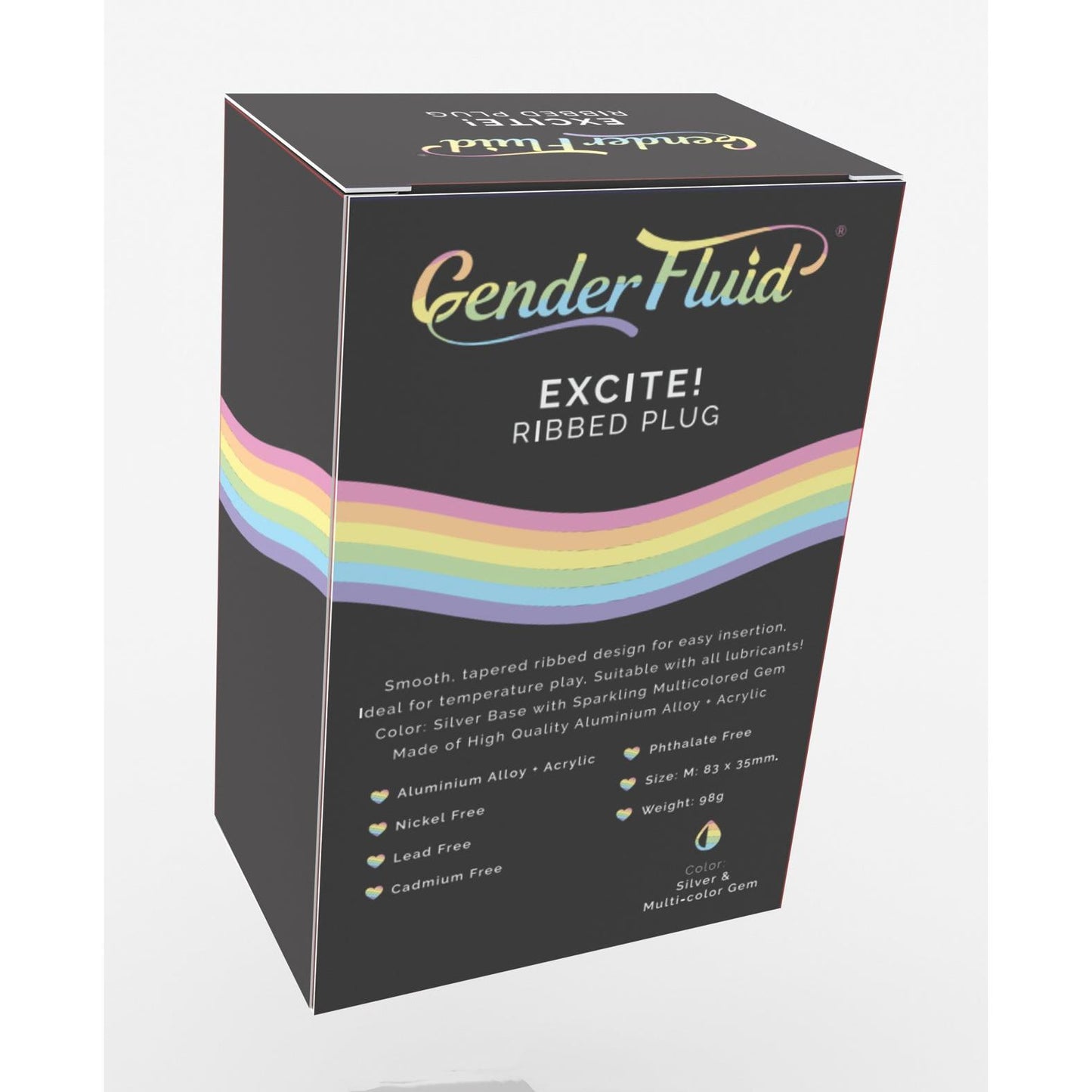 Gender Fluid Excite! Ribbed Plug