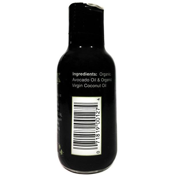 The small dark bottle labeled with Spunk 100% Natural Lube by Spunk Lube features ingredients like organic avocado oil and organic virgin coconut oil. Its sex toy safe, ideal for worry-free personal lubrication, with a barcode visible next to the ingredients list.
