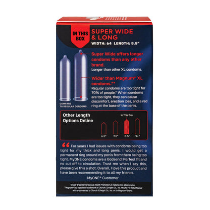 My One Super Wide Long Condoms