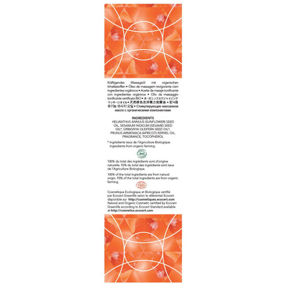 EXSENS of Paris Organic Massage Oil w/Stones - Carnelian Apricot
