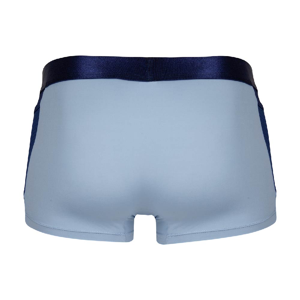 The Agacio Boxer Trunks Comfortable Underwear from Agacio provides exceptional comfort with its light blue design and dark waistband. The smooth, fitted material enhances support for everyday use.