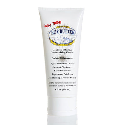 Boy Butter Desensitizing Comfort Cream - 6 oz Lube Tube