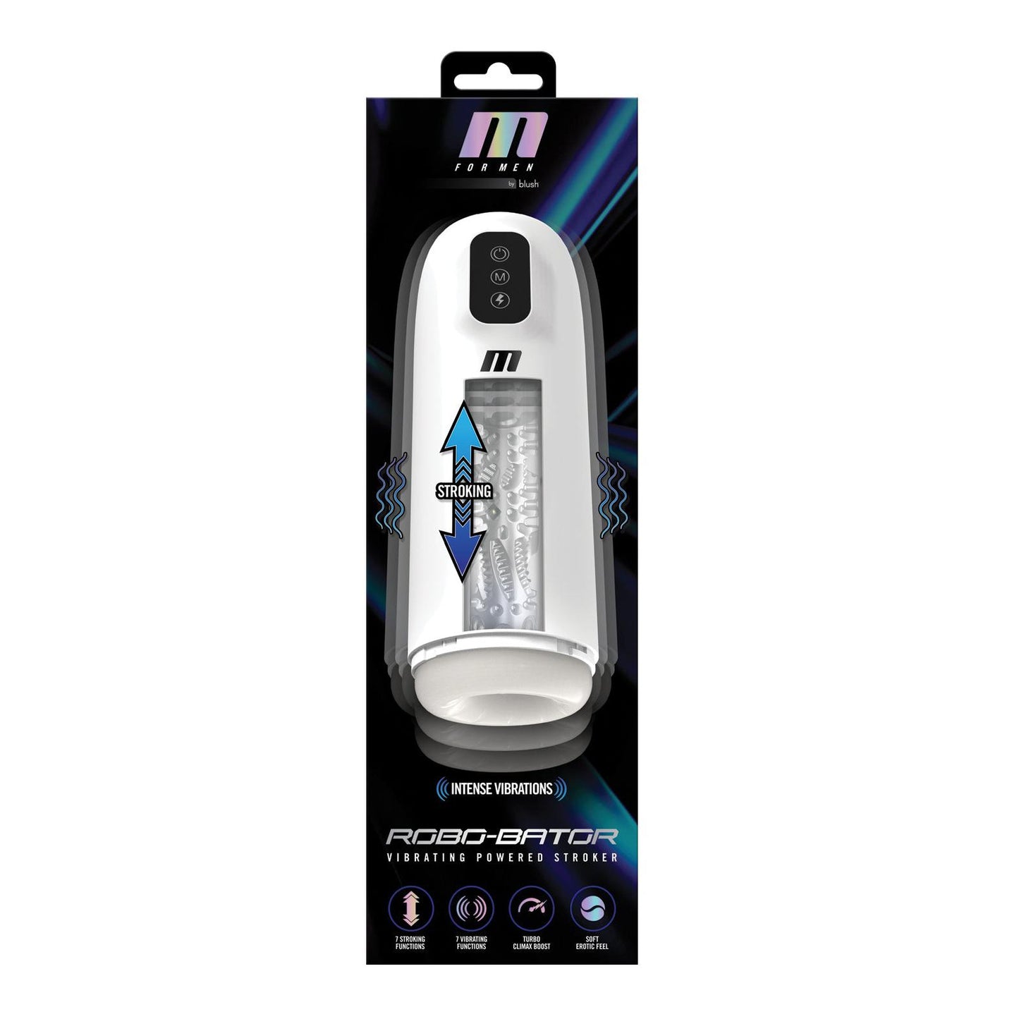 Blush M for Men Robo Bator Powered Vibrating Stroker