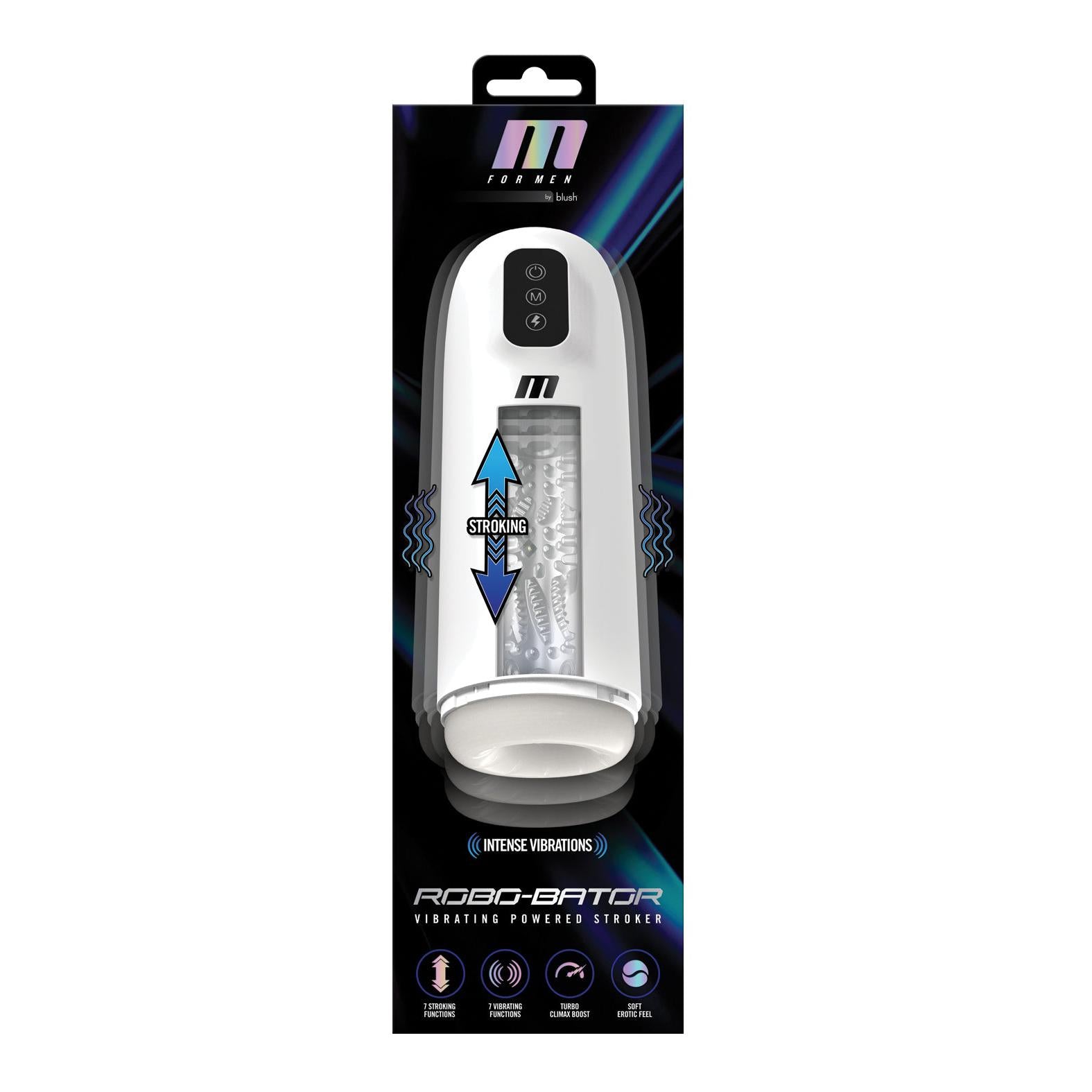 Blush M for Men Robo Bator Powered Vibrating Stroker