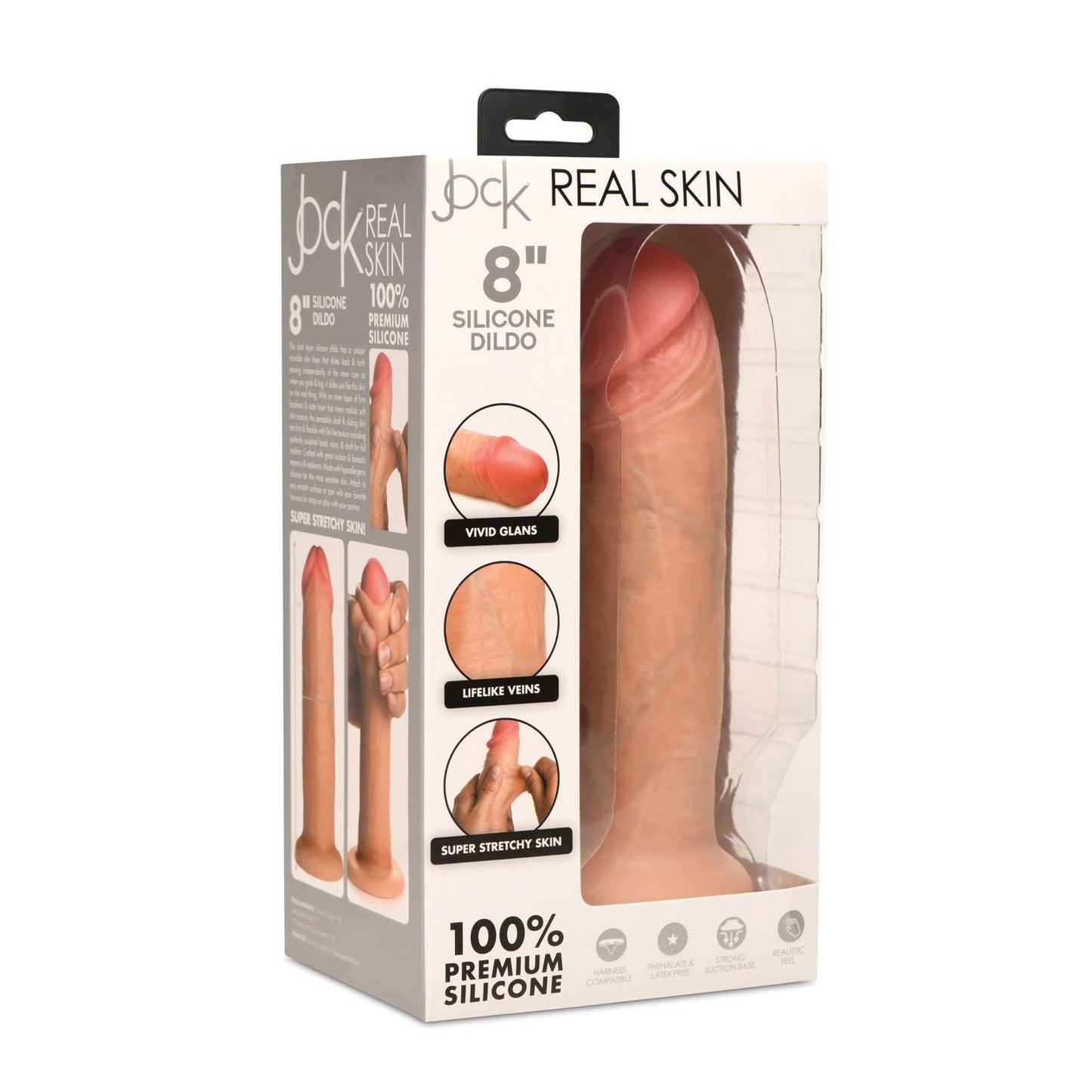 Curve Toys Jock Real Skin Silicone Dildo