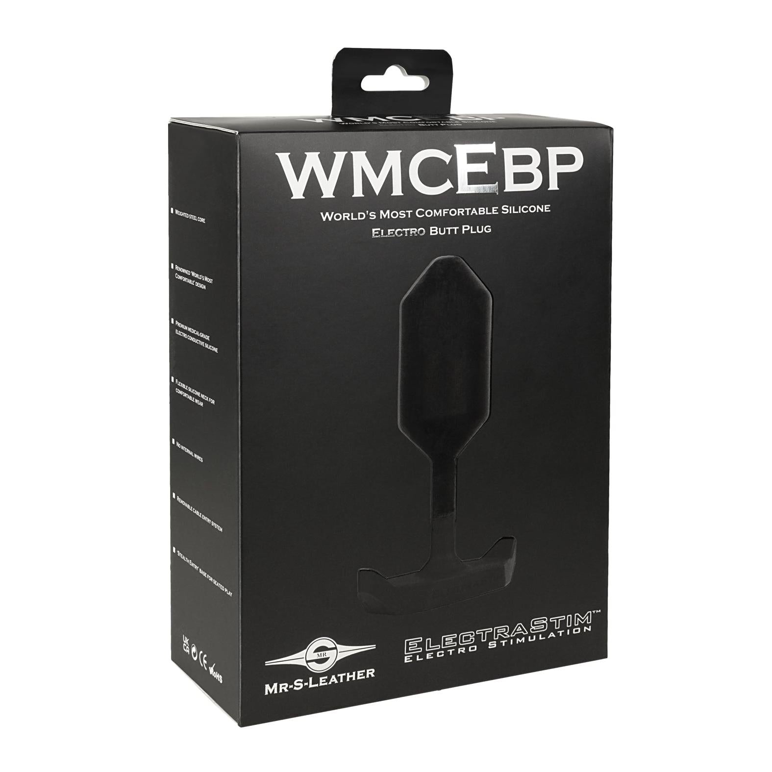 ElectraStim x Mr. S Leather - Most Comfortable Silicone Electro Butt Plug - Black