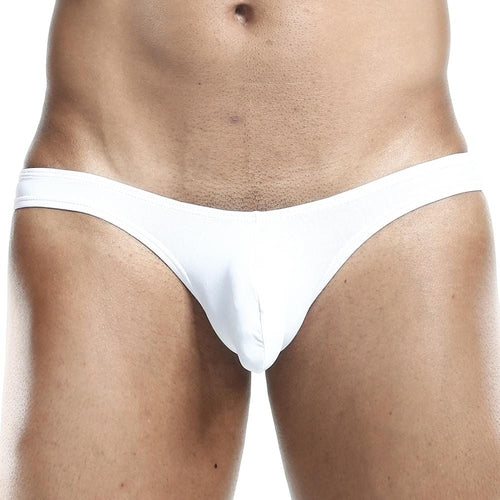 A person models a Daddy Slip Bikini by the brand Daddy against a plain background.