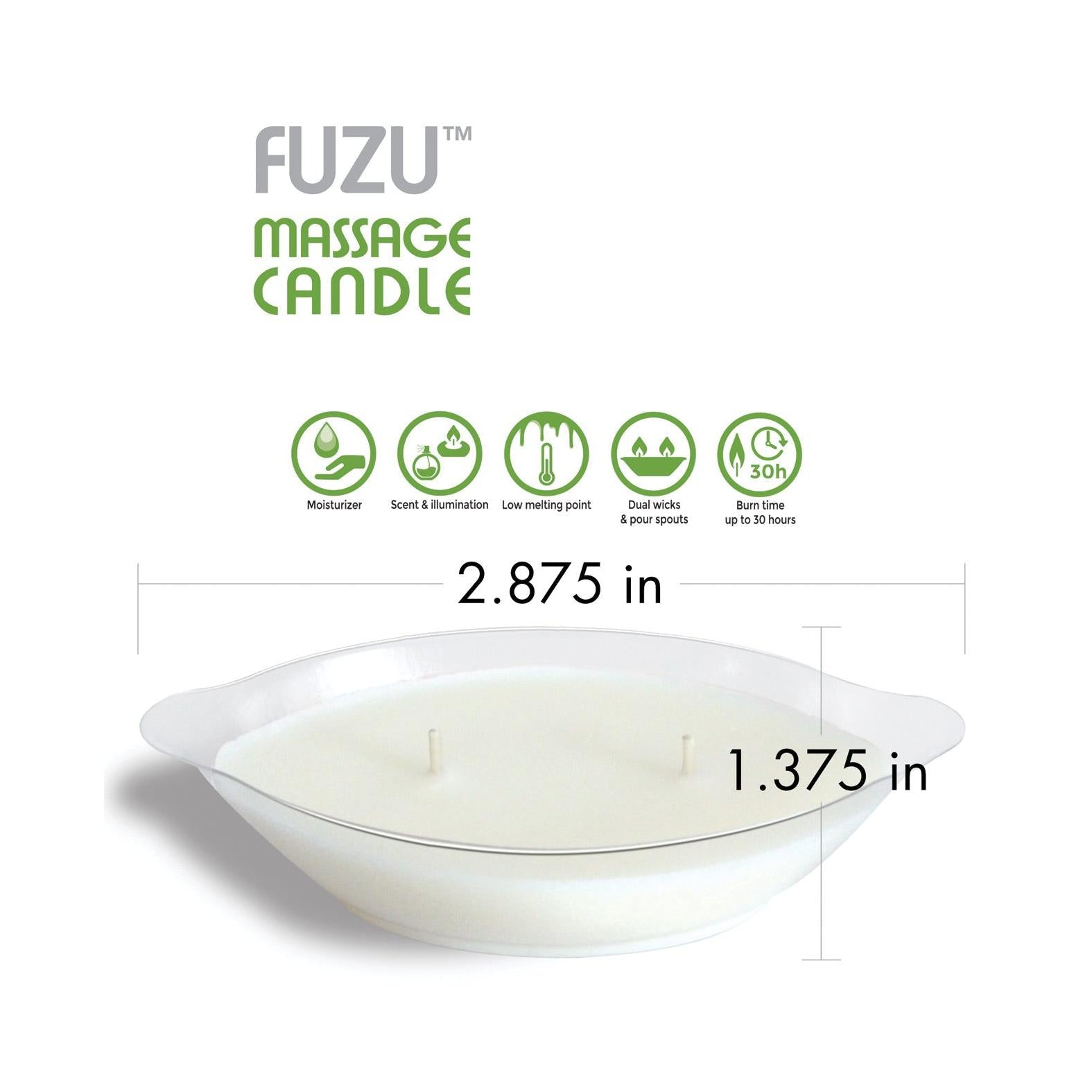 Fuzu Massage Candle - 4 oz Coconut Passion