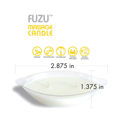 Fuzu Massage Candle - 4 oz Fiji Dates &amp; Lemon Peel