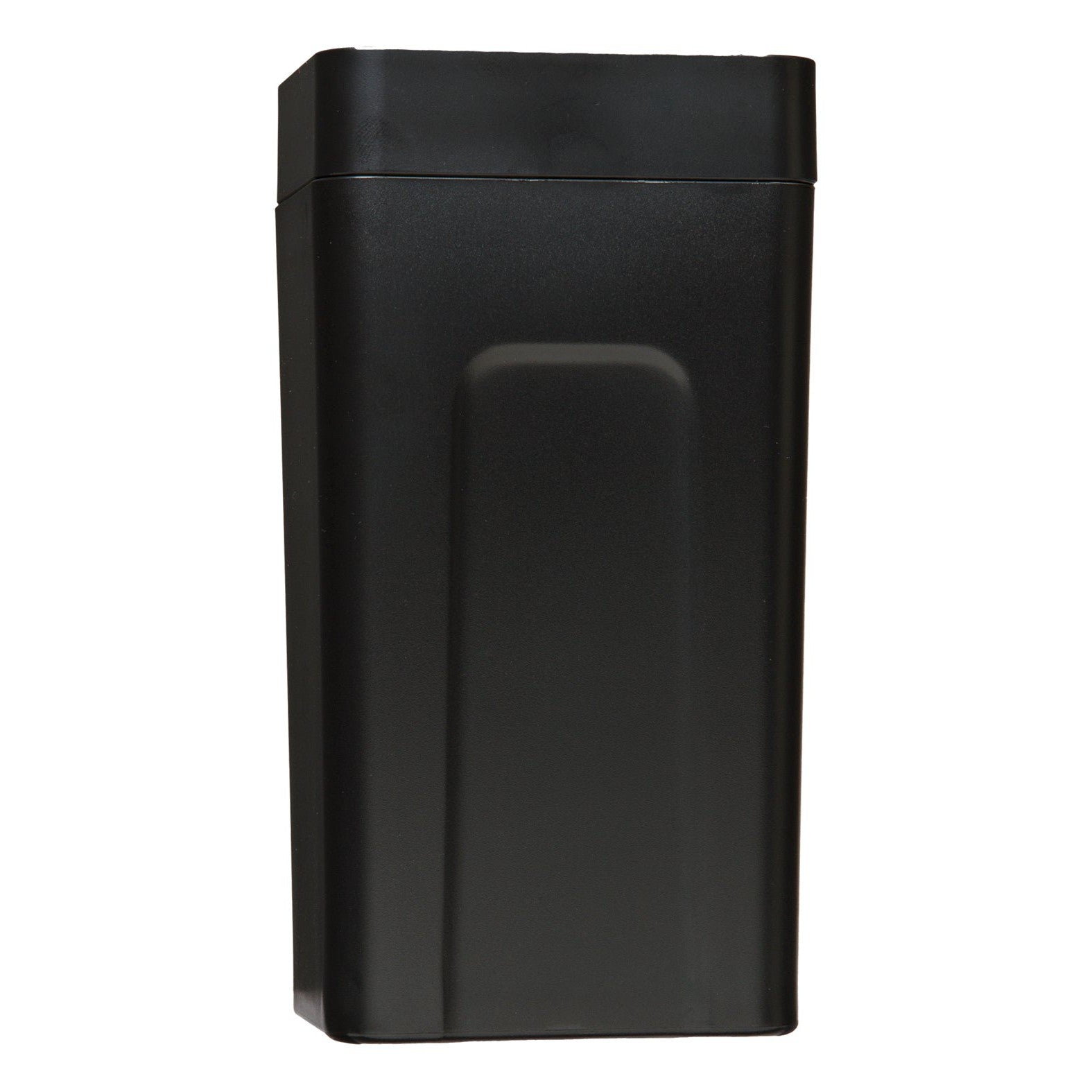 The OptiMale 2 Way Strokers Link by Optimale has a sleek, modern design with a tall, rectangular shape and flat lid. Its smooth, slightly glossy surface is made of body-safe materials and elegantly reflects light.