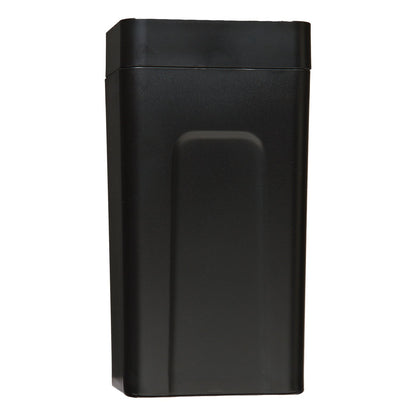 The OptiMale 2 Way Strokers Link by Optimale has a sleek, modern design with a tall, rectangular shape and flat lid. Its smooth, slightly glossy surface is made of body-safe materials and elegantly reflects light.