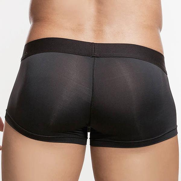 A person is shown from the back wearing Edipous Eros Short Boxer, highlighting the sleek design and comfortable fit of these sporty briefs against a plain white background.