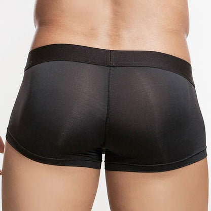 A person is shown from the back wearing Edipous Eros Short Boxer, highlighting the sleek design and comfortable fit of these sporty briefs against a plain white background.