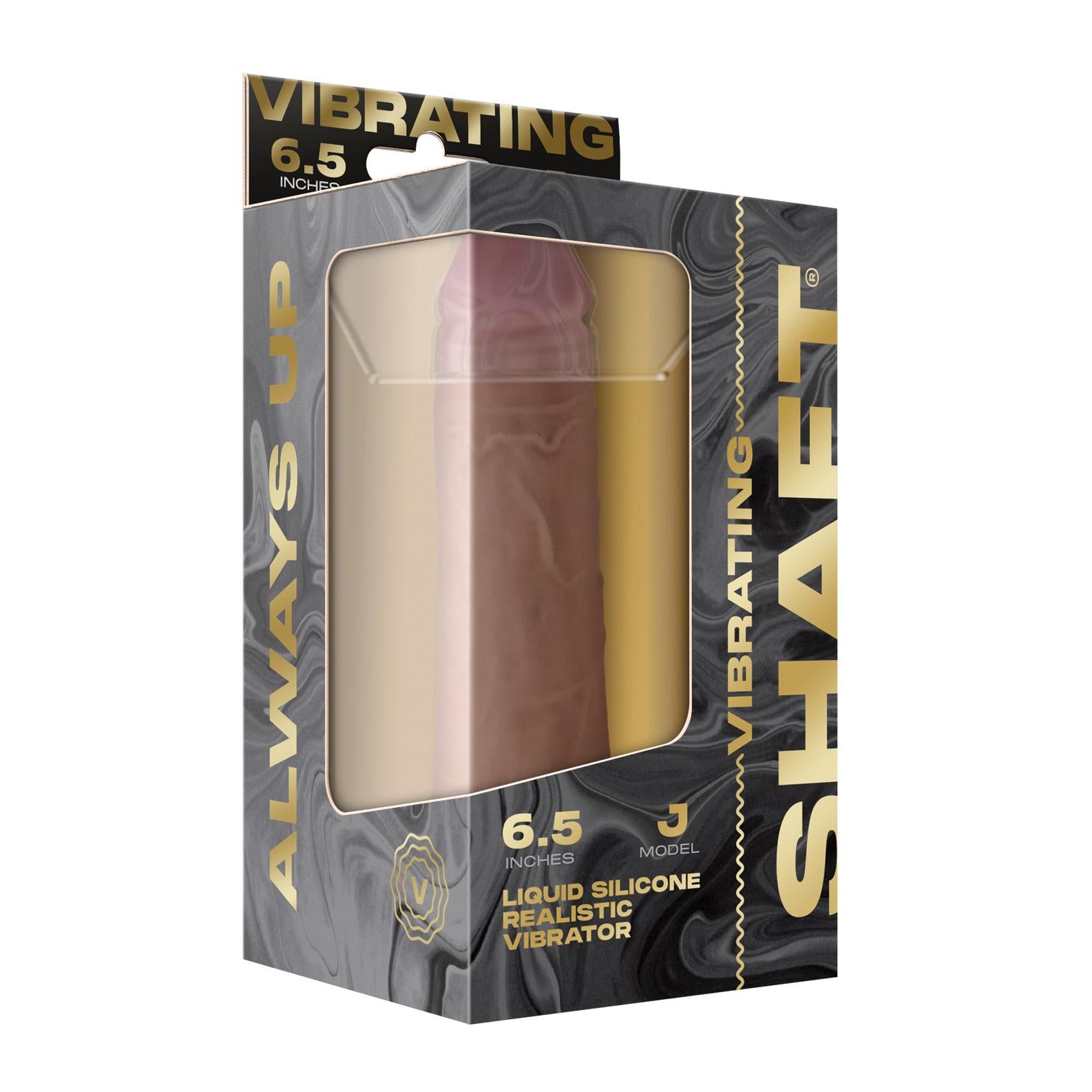 Shaft Flexskin Liquid Silicone 6.5" Vibrating Dildo