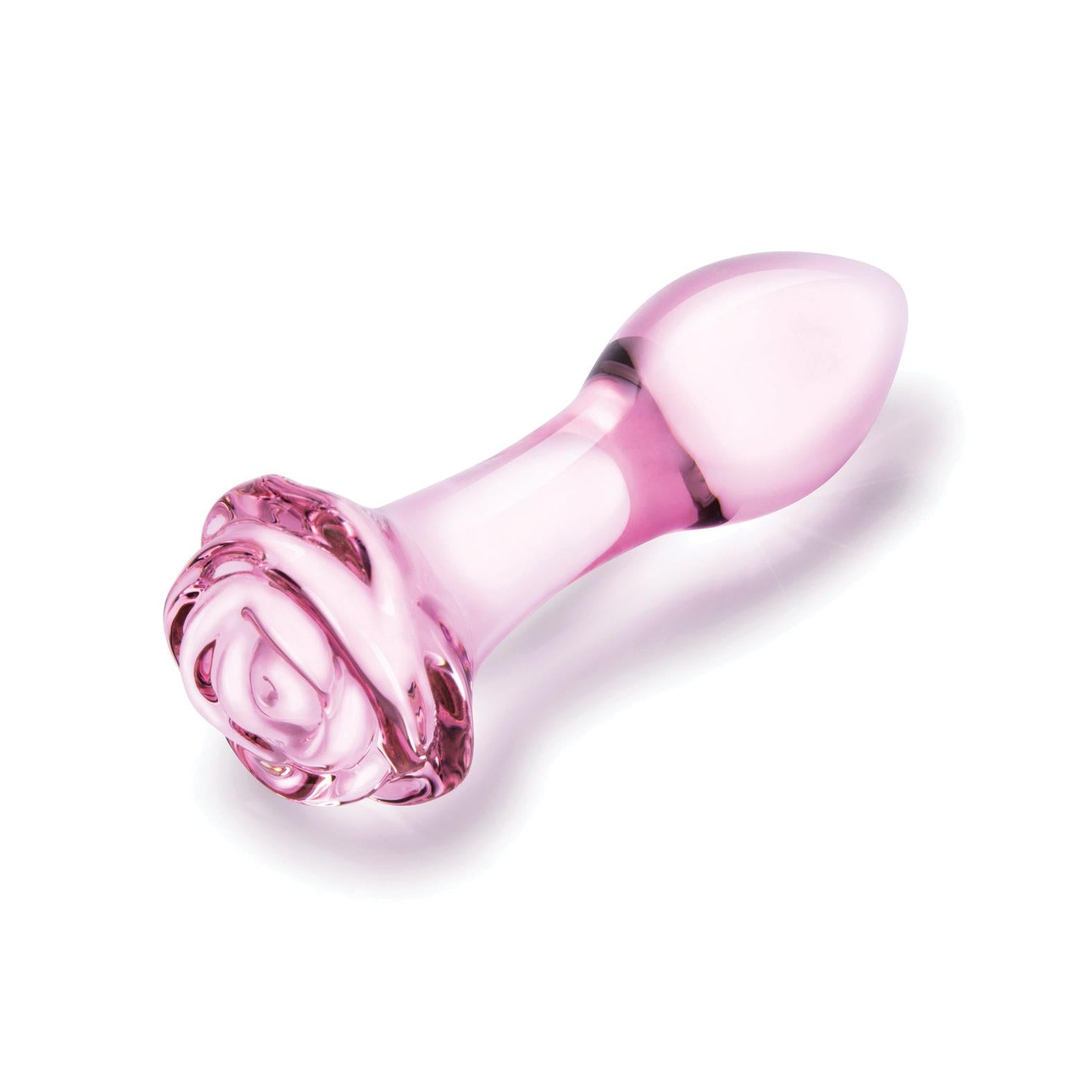 Glas Rosebud Butt Plug Set