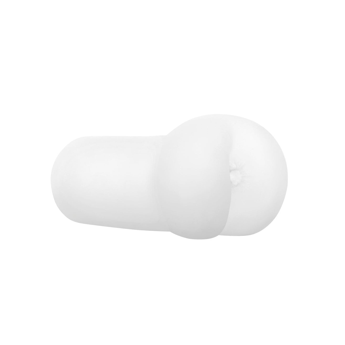The Gender X Clearly Combo is a sleek white, cylindrical product with a smooth texture and rounded end, set against a plain white background, featuring an ergonomic handle for easy grip.