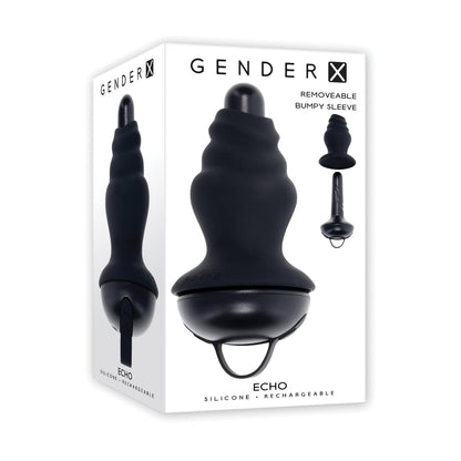 Gender X ECHO Vibrating Shaft with Removable Silicone Sleeve