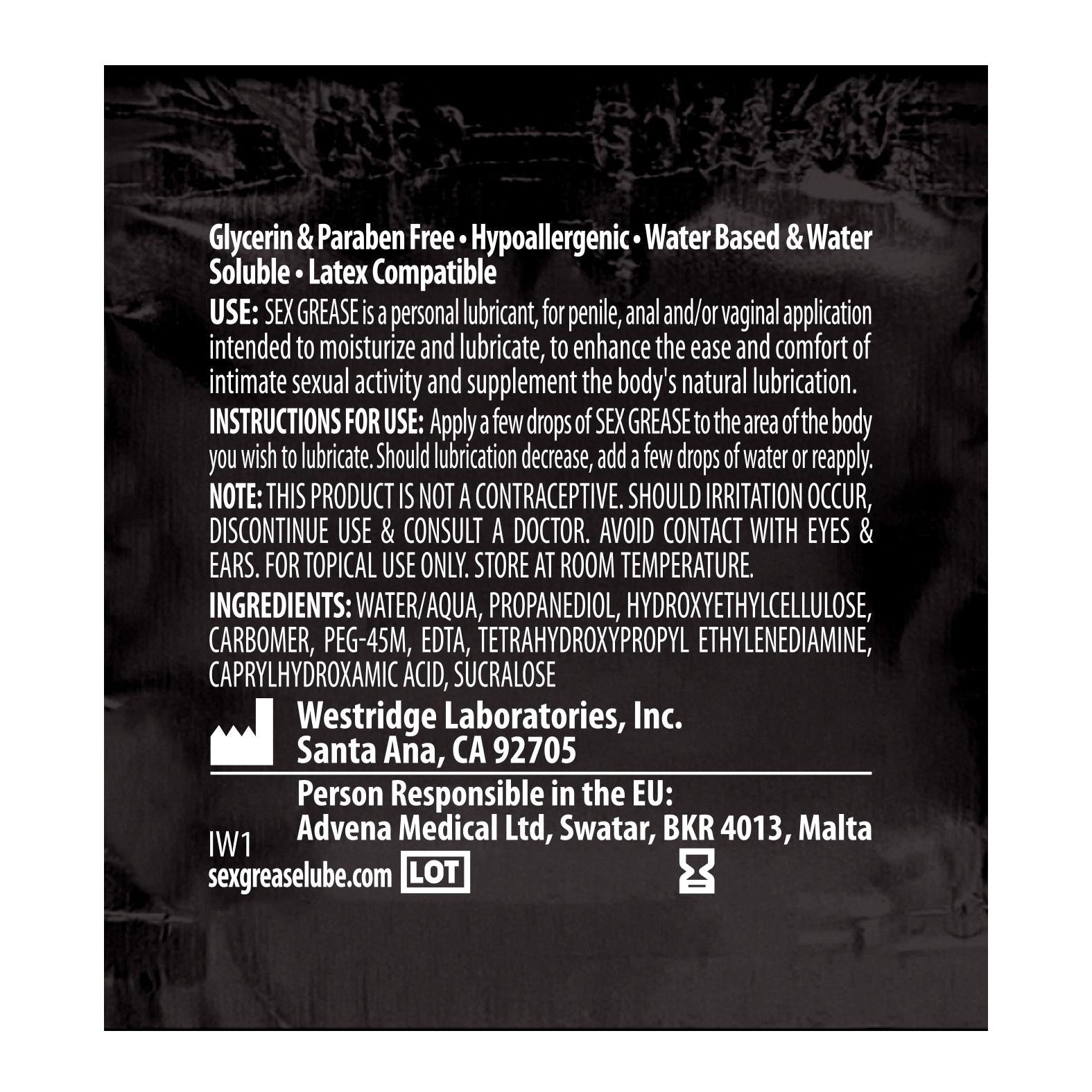 Sex Grease Water Based