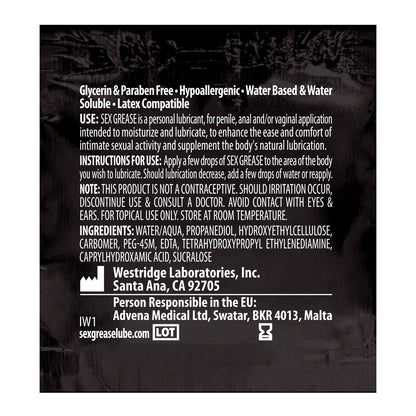 Sex Grease Water Based
