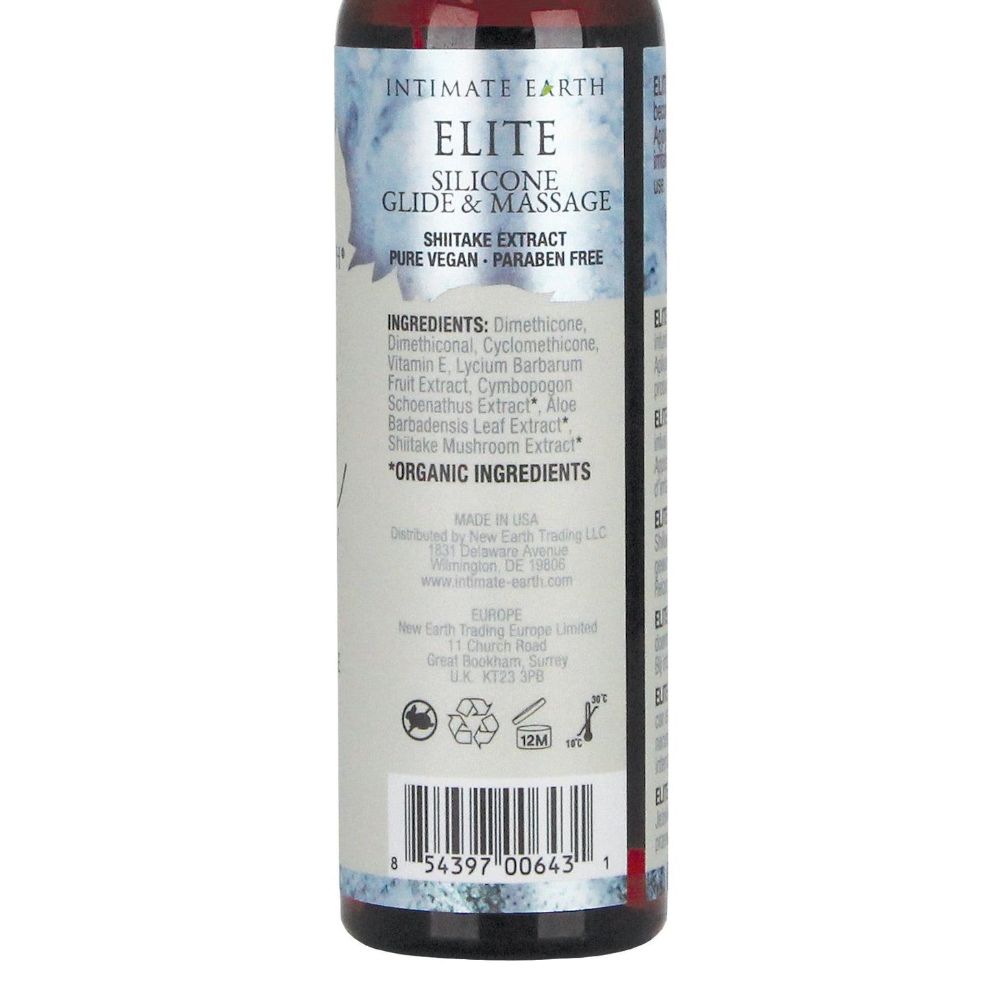 Intimate Earth Elite Velvet Touch Silicone Glide &amp; Massage Oil - 120ml