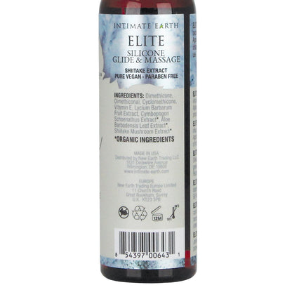 Intimate Earth Elite Velvet Touch Silicone Glide &amp; Massage Oil - 120ml