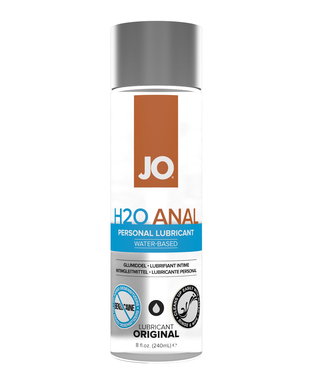 JO H2O Anal - Original Lubricant 8 oz