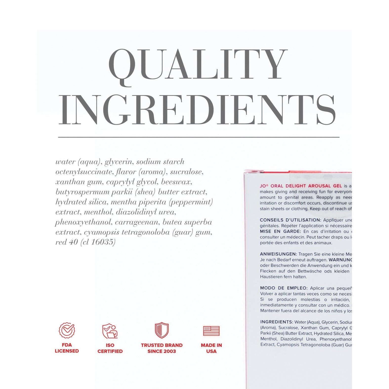 JO Oral Delight - Strawberry Stimulant 1 oz