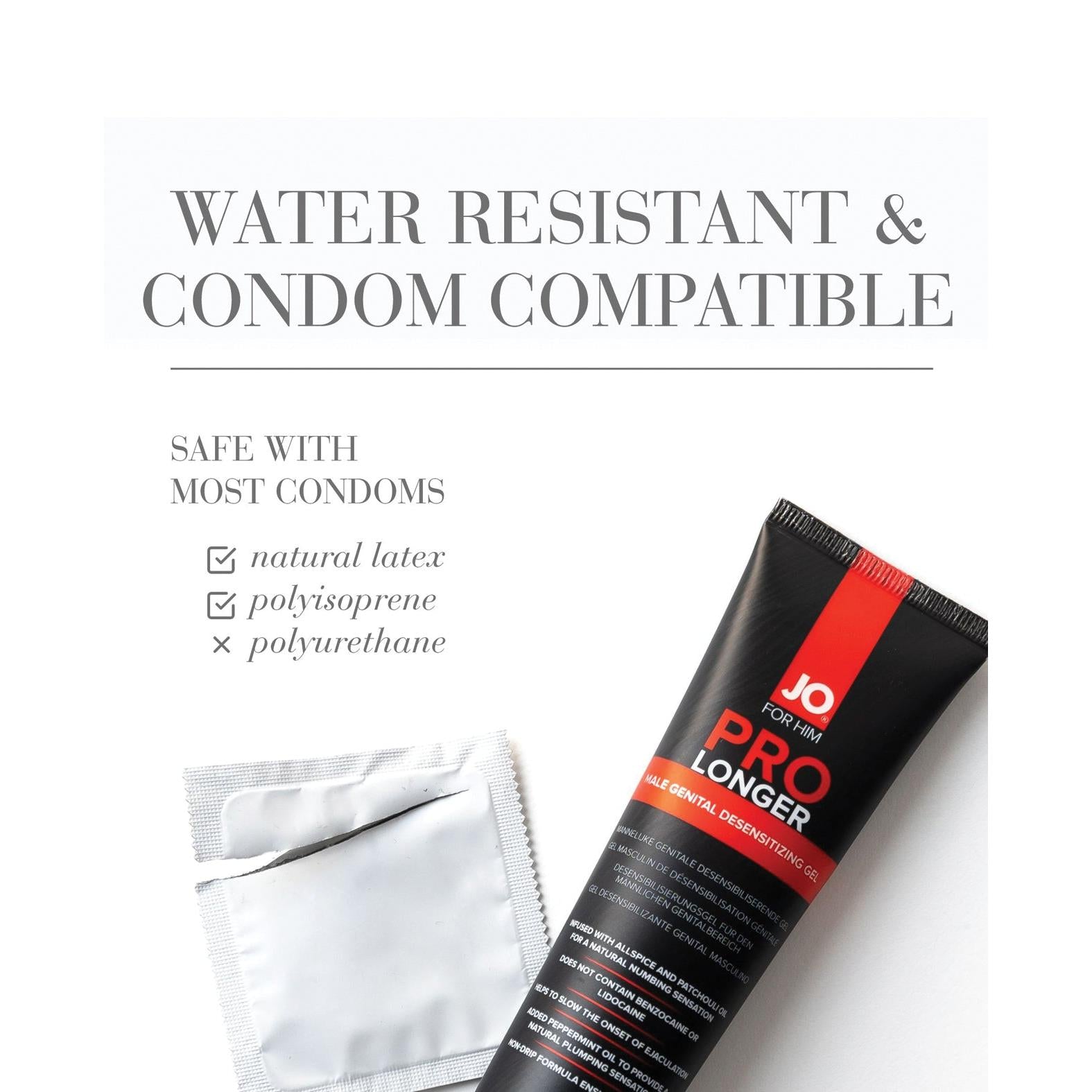 JO Prolonger Gel - Benzocaine Free Desensitizer 2 oz