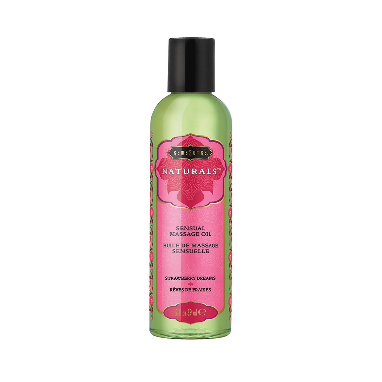 Kama Sutra Naturals Massage Oil - 2 oz Strawberry Dreams
