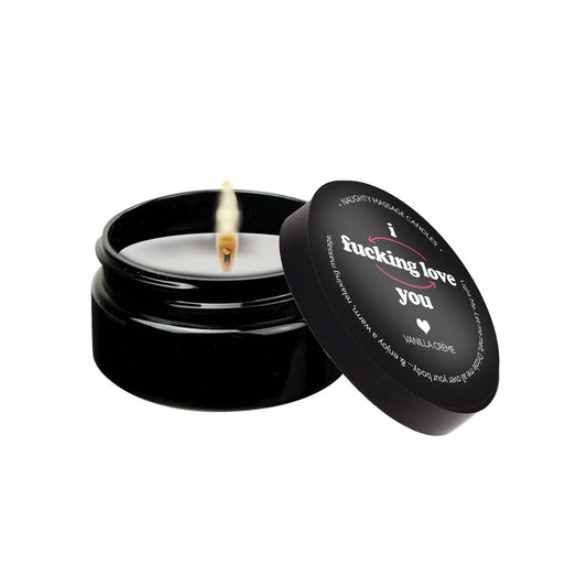 Kama Sutra Mini Massage Candle - 2 oz I Fcking Love You