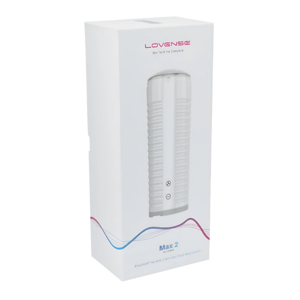 Lovense Max 2 Rechargeable Male Masturbator showcases innovative design for ultimate pleasure and stimulation.