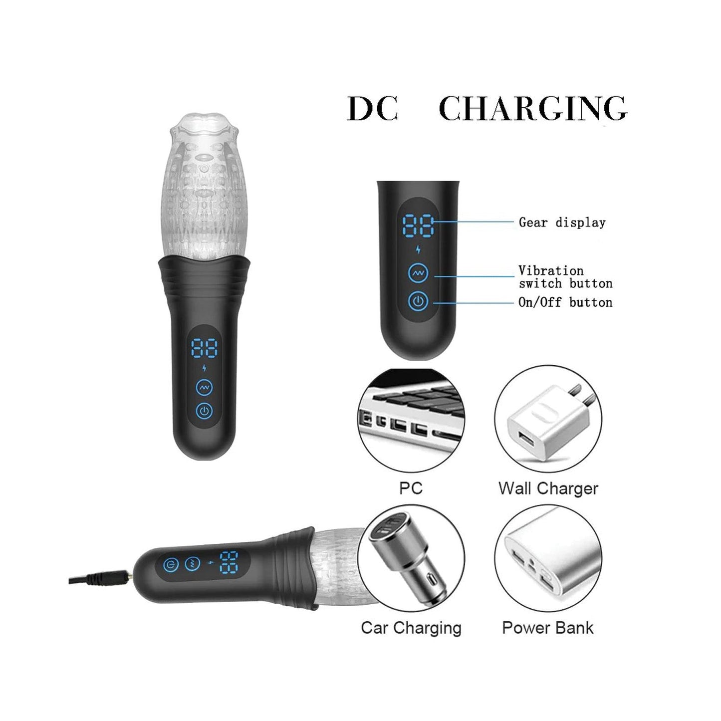 The Male Rose Pro Thrusting Rotating & Vibrating 3D Masturbator