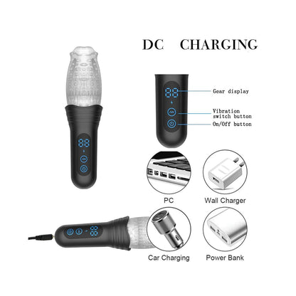 The Male Rose Pro Thrusting Rotating & Vibrating 3D Masturbator