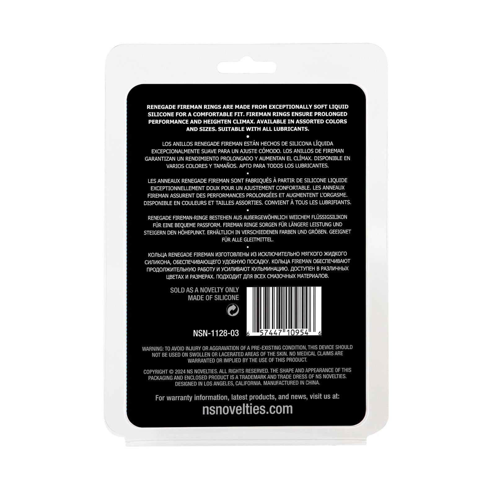 Renegade Fireman Cock Rings