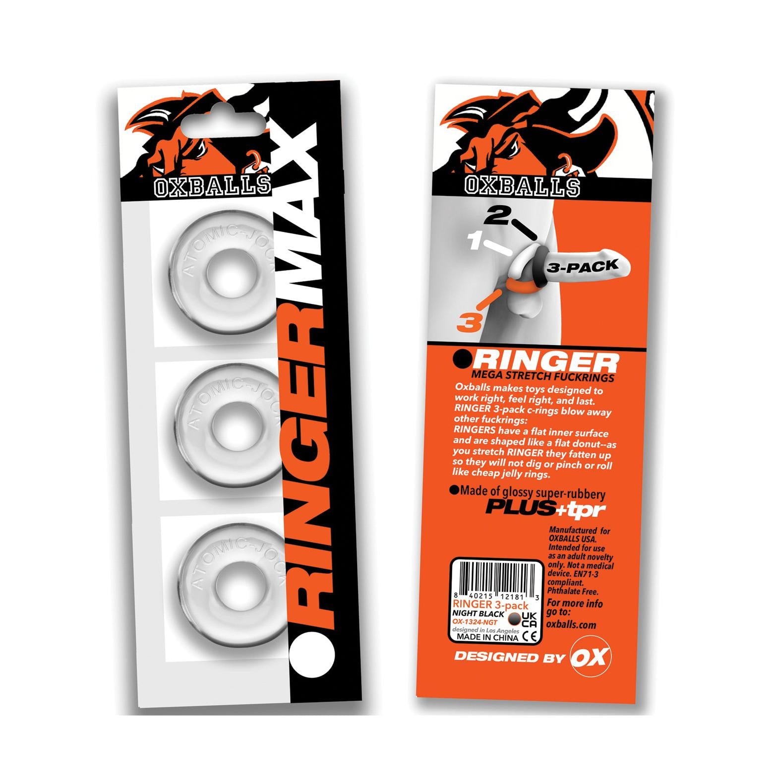 Oxballs Ringer Max 3 Pack Cock Rings