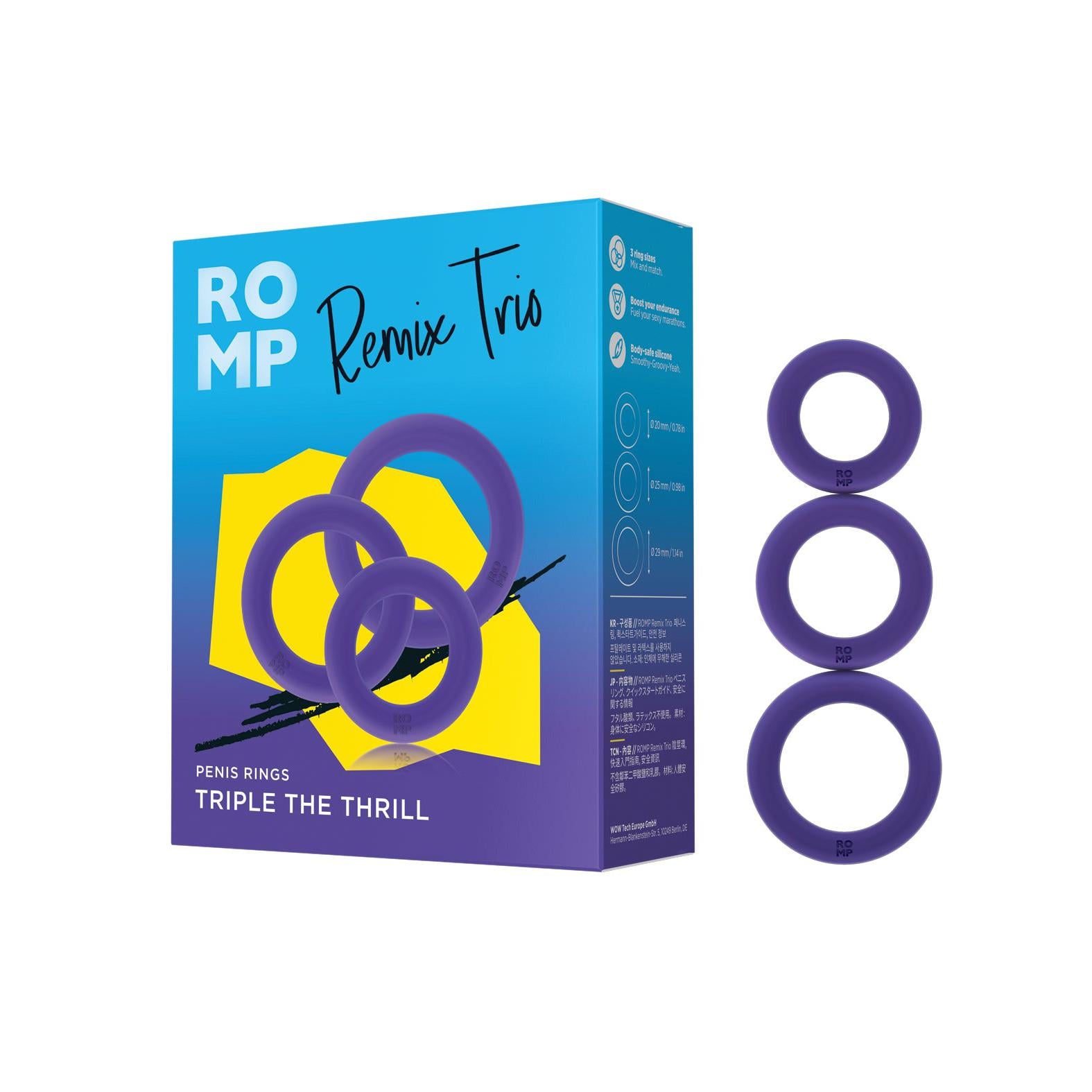 Romp Remix Trio Penis Ring Set