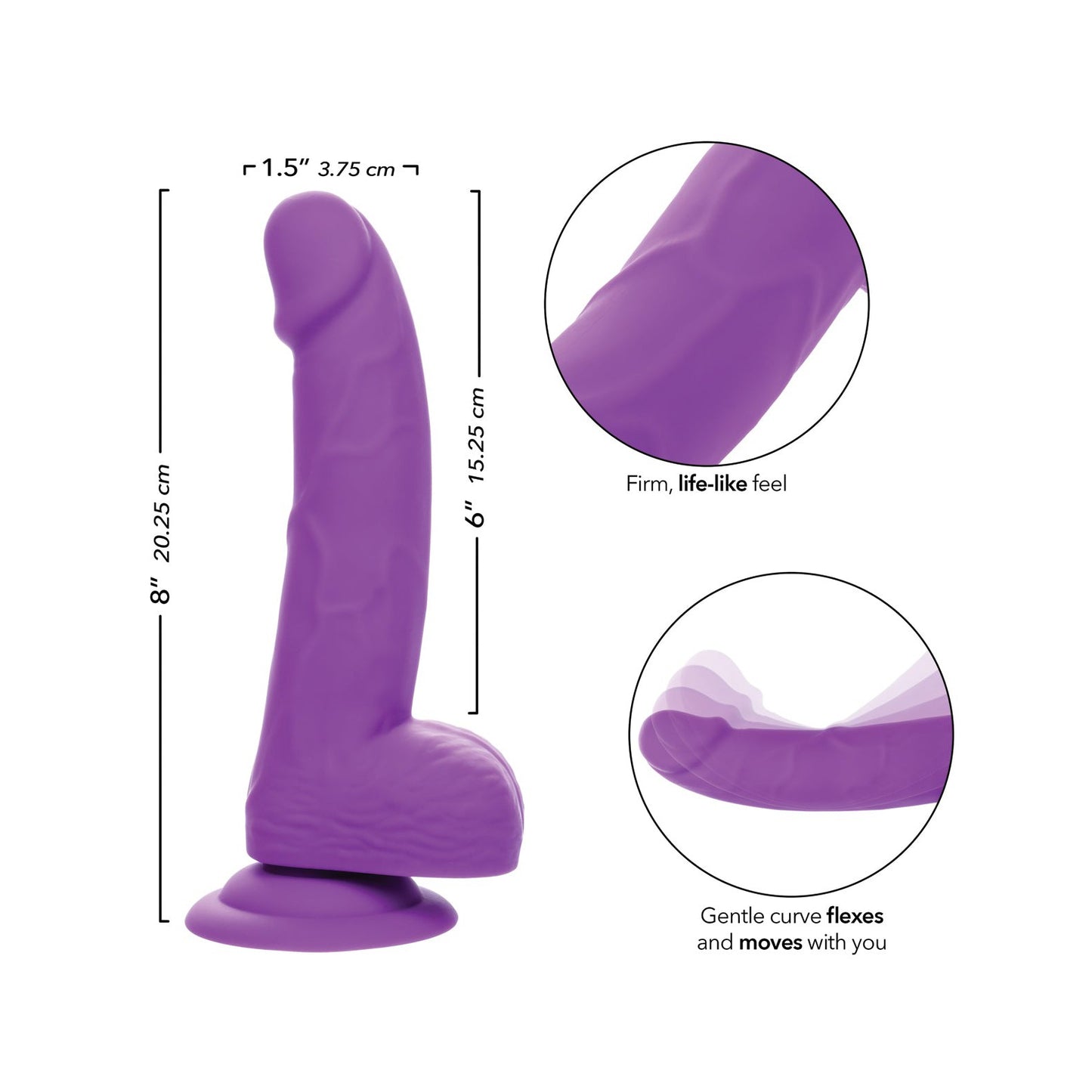 The Silicone Studs Neon 6 Dildo by California Exotic Novelties is crafted from body-safe silicone with a realistic shape. It features a firm feel, gentle curve, and strong suction cup base for flexible use, offering both style and sensation as part of the vibrant Neon Silicone Studs collection.