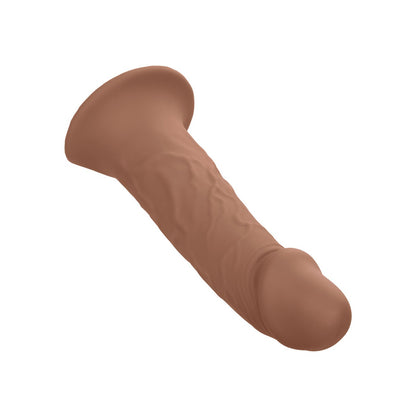 The Performance Maxx Life-Like Penis Extension With Harness by California Exotic Novelties features a flesh-colored, veined silicone design with a flared base, displayed on a white background.