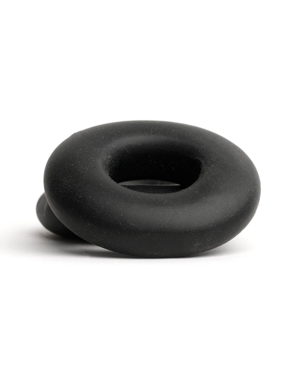 Black Sport Fucker Stacker Rings, one on top of the other