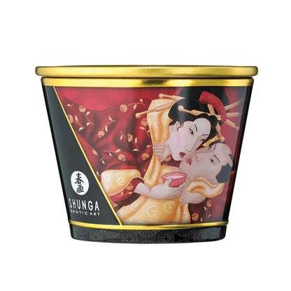 Shunga Massage Candle Romance - 5.7 oz Strawberry Wine