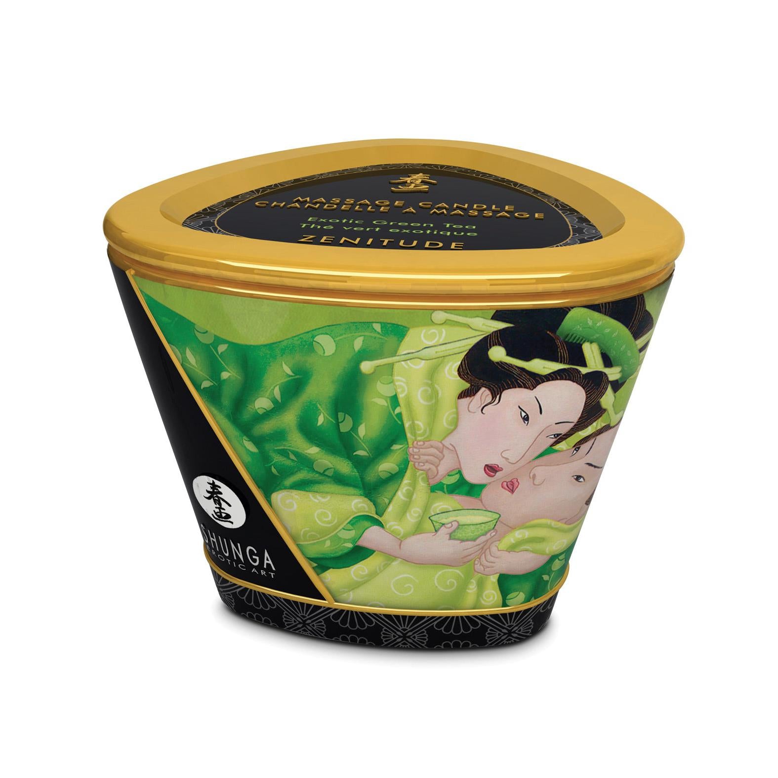 Shunga Massage Candle Zenitude - 5.7 oz Exotic Green Tea