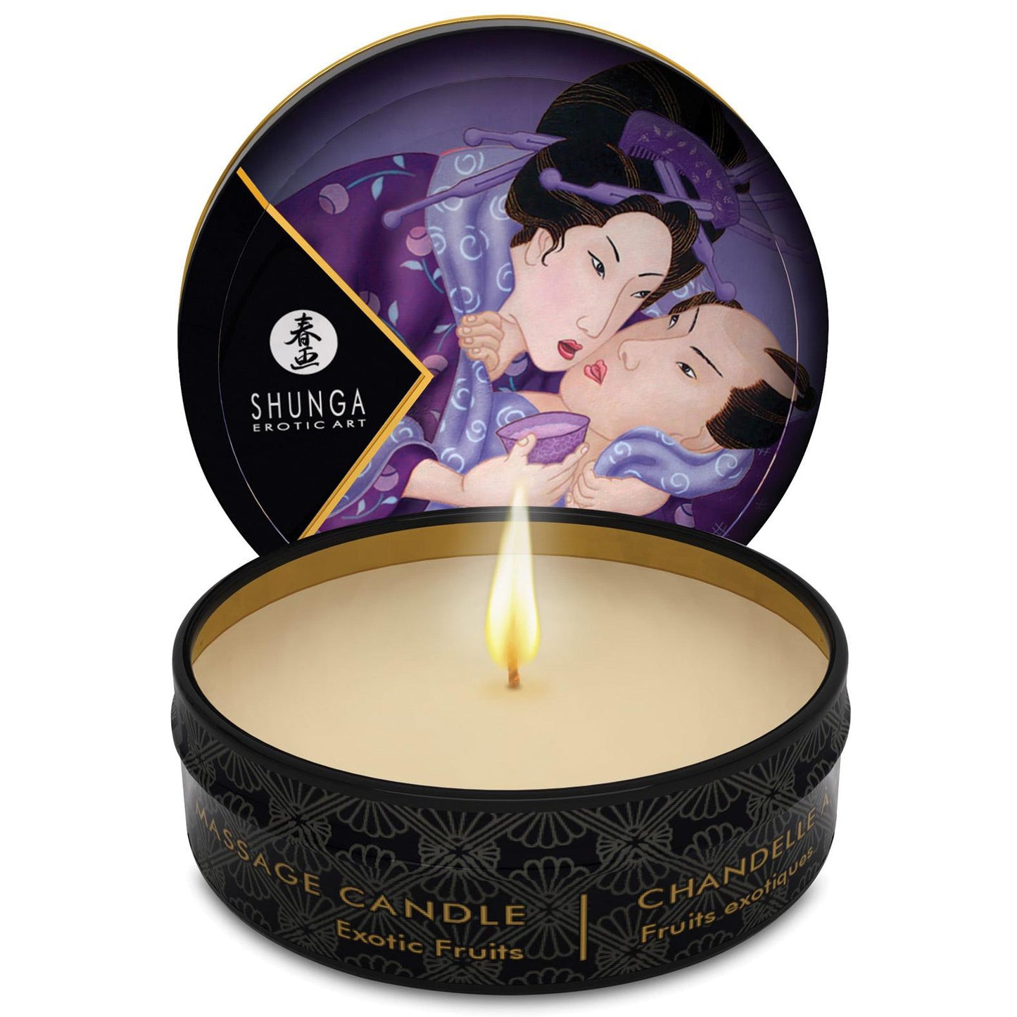 Shunga Libido Mini Candlelight Massage Candle - 1 oz Exotic Fruits