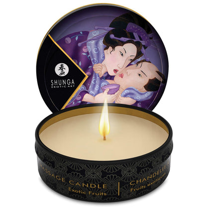 Shunga Libido Mini Candlelight Massage Candle - 1 oz Exotic Fruits