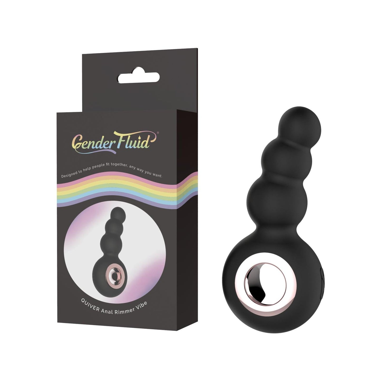 Gender Fluid Quiver Anal Ring Bead Vibe