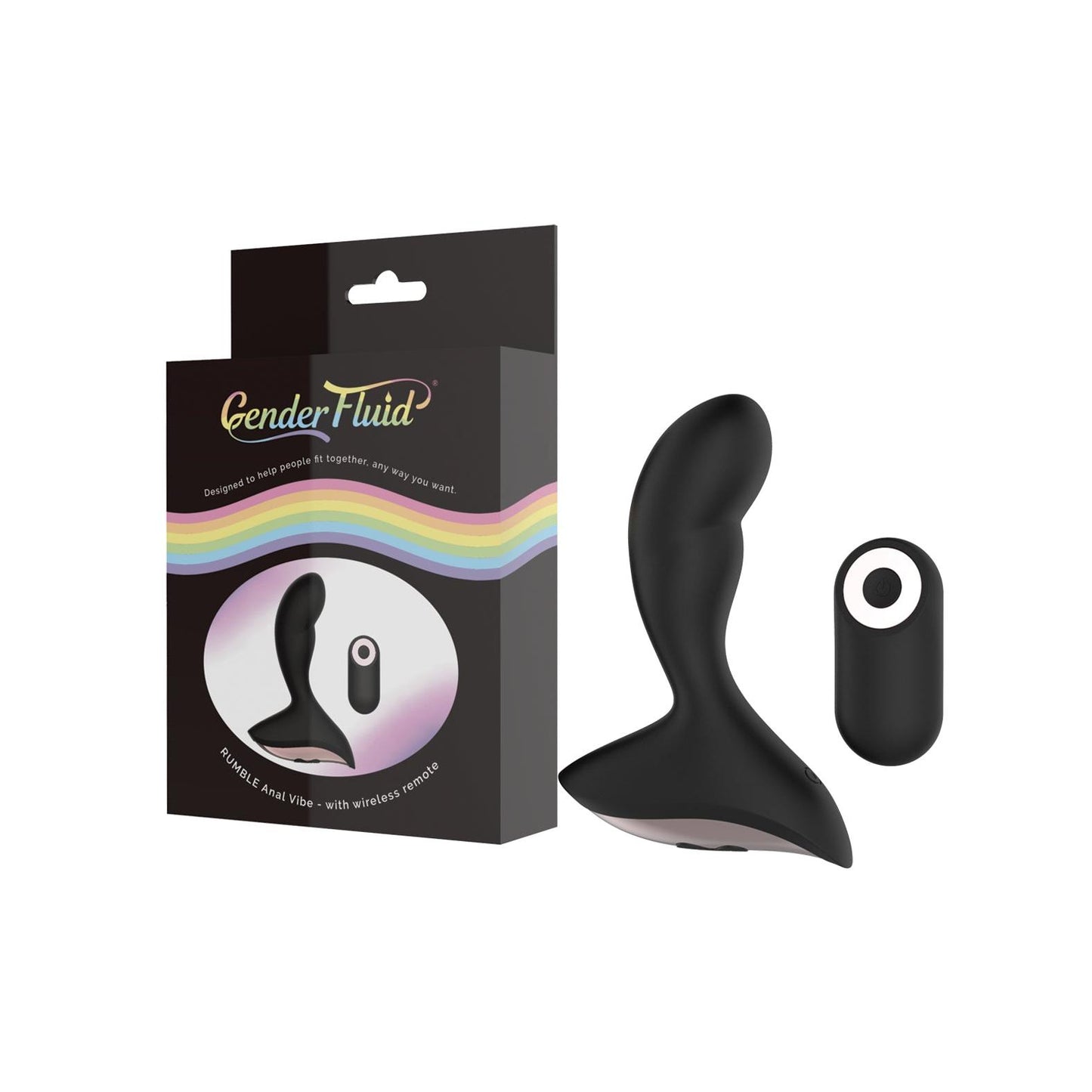 Gender Fluid Rumble Anal Vibe with Remote