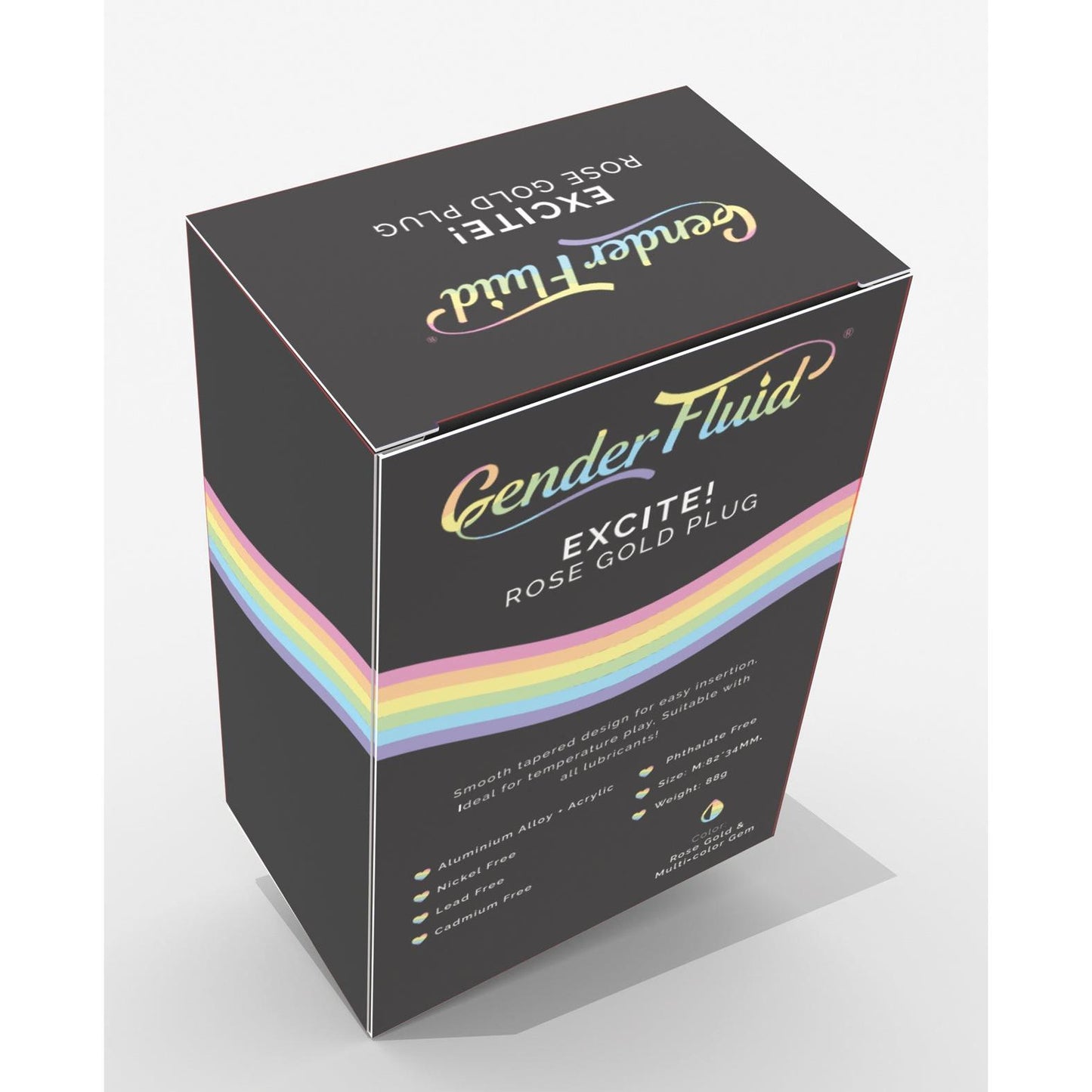 Gender Fluid Excite! Plug - Rose Gold