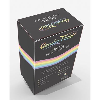 Gender Fluid Excite! Plug - Rose Gold