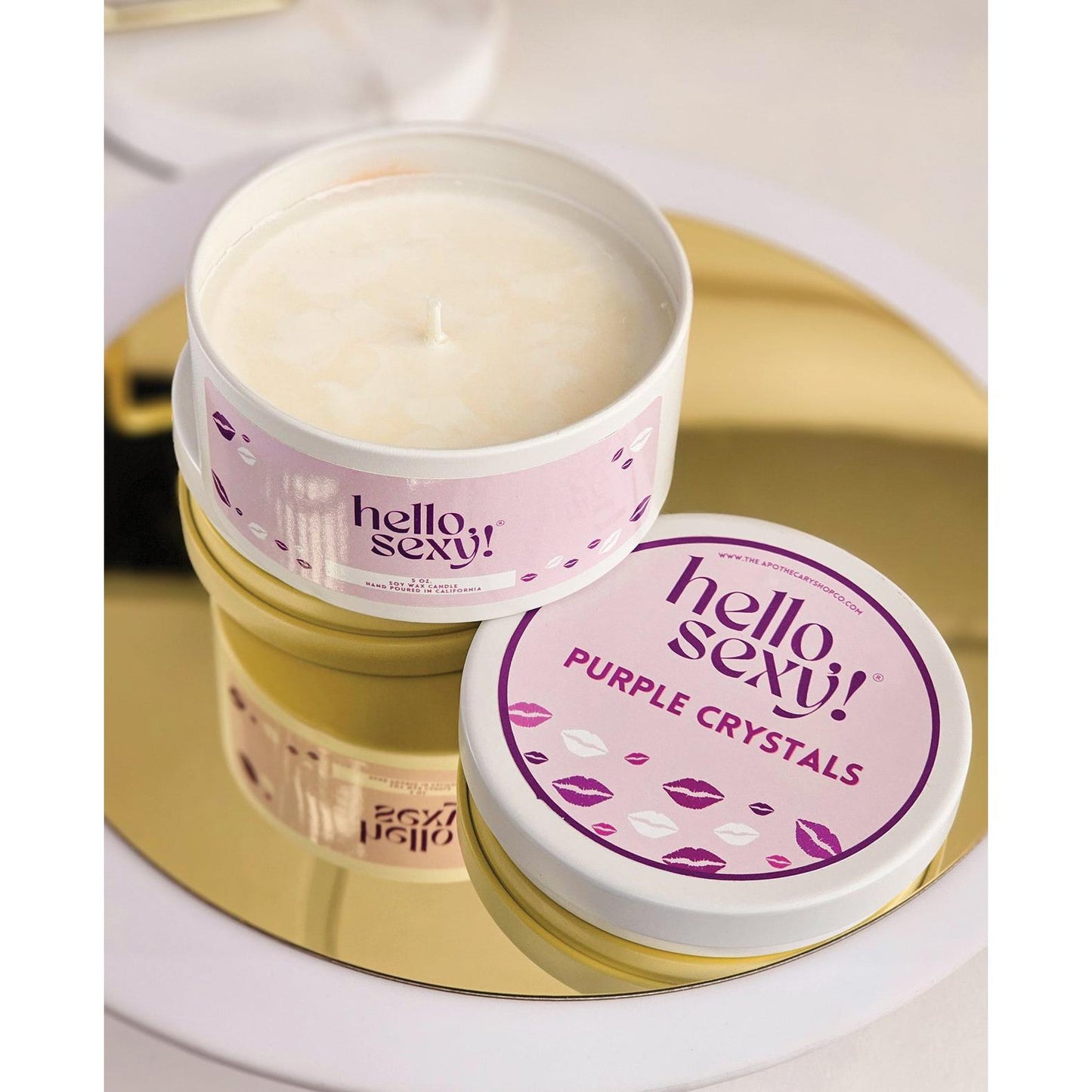 Hello Sexy! Candle - Purple Crystal